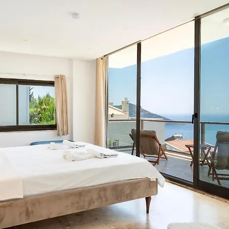 Luxury Seaview 2 Bedroom In Kalkan 卡斯