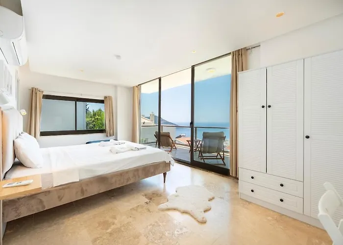 Luxury Seaview 2 Bedroom In Kalkan Tatil Evi Kaş