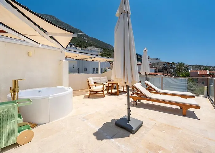 Luxury Seaview 2 Bedroom In Kalkan Tatil Evi Kaş