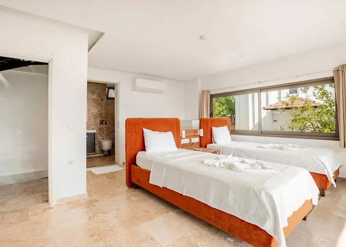 Luxury Seaview 2 Bedroom In Kalkan Tatil Evi Kaş